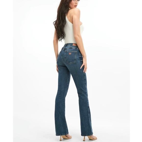 GUESS Denim - Guess Los Angeles Lyndon Fit Sexy Flare Bootcut Blue Jeans $85, Size 31